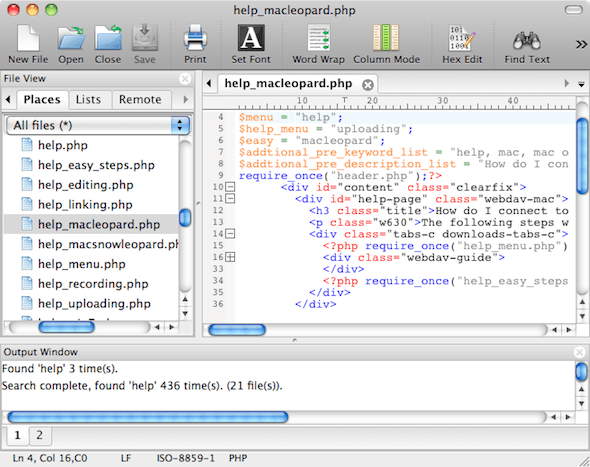 best text editor for html mac